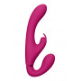 Dildo rabbit vibrante strapless Suki- Pink