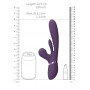 Rabbit vibrator Thrusting GSpot Flapper PulseWave Clit Stimulator Purple