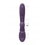 Vibratore rabbit Thrusting GSpot Flapper PulseWave Clit Stimulator Purple