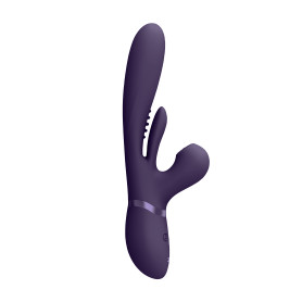 Rabbit vibrator Thrusting GSpot Flapper PulseWave Clit Stimulator Purple