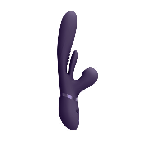 Rabbit vibrator Thrusting GSpot Flapper PulseWave Clit Stimulator Purple