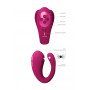 Vibratore per slip Triple Action Vibator with Clitoral Pulse Wave Pink