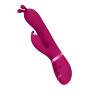 Rabbit vaginal vibrator Triple Action Vibrating Rabbit with PulseWave Shaft Pink