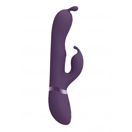 Rabbit vaginal vibrator Triple Action Vibrating Rabbit with PulseWave Shaft Purple