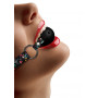 Bite Breatheable Ball Gag - Old School Tattoo Style - Black