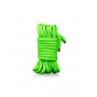 Bondage rope 5 m/16 Strings - Glow in the Dark - Neon Green