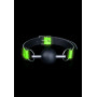 Bondage Bite Solid Ball Gag - Glow in the Dark - Neon Green/Black