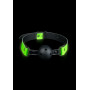 Bite Breathable Ball Gag - Glow in the Dark - Neon Green/Black