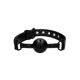 Morso forato Breathable Luxury Ball Gag - Black