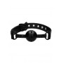 Morso forato Breathable Luxury Ball Gag - Black