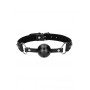 Morso con strass Breathable Ball Gag - with Diamond Studded Straps - Black