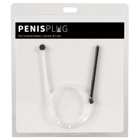 Urethral dilator with straw Piss To Mouth Dilator