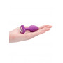 Plug con gioiello Diamond Heart Butt Plug - Regular - Purple