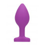 Plug con gioiello Diamond Heart Butt Plug - Regular - Purple
