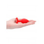 Plug con gioielllo Diamond Heart Butt Plug - Regular - Red