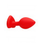 Plug con gioielllo Diamond Heart Butt Plug - Regular - Red