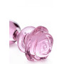 Plug in vetro Glass Large Anal Plug - Pink Rose