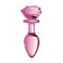 Plug in vetro Glass Large Anal Plug - Pink Rose