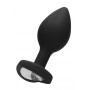 Plug mini Diamond Heart Butt Plug - Regular - Black