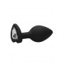 Plug mini Diamond Heart Butt Plug - Regular - Black