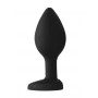 Plug mini Diamond Heart Butt Plug - Regular - Black