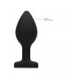 Plug mini Diamond Heart Butt Plug - Regular - Black