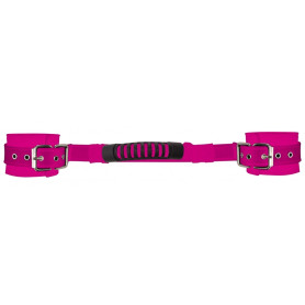Cintura con manette Adjustable Leather Handcuffs - Pink