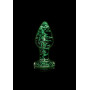Plug Glass Butt - Glow in the Dark - Large - Clear