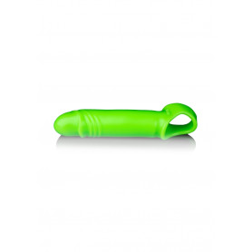 Guaina fallica Smooth Stretchy Penis Sleeve - Glow in the Dark - Neon Green