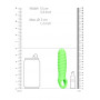 Penis Sheath Swirl Stretchy Penis Sleeve - Glow in the Dark - Neon Green