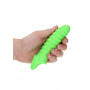 Penis Sheath Swirl Stretchy Penis Sleeve - Glow in the Dark - Neon Green