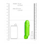 Phallic Sheath Smooth Thick Stretchy Penis Sleeve - GitD - Neon Green