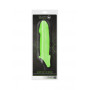 Penis Sheath Smooth Thick Stretchy Penis Sleeve - GitD - Neon Green