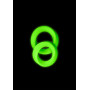 Kit anello fallico 2 pcs Cock Ring Set - Glow in the Dark - Neon Green