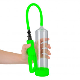 Penis Pump Comfort Beginner Pump - Glow in the Dark - Neon Green