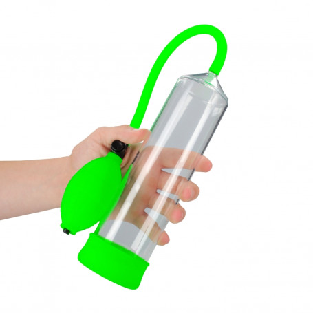 Developer Pump Classic Penis Pump - Glow in the Dark - Neon Green