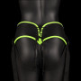 Fallo indossabile Strap-on Harness - Glow in the Dark - Neon Green/Black