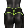 Fallo indossabile Strap-on Harness - Glow in the Dark - Neon Green/Black