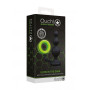Phallic Ring with Plug Beads Butt Plug with Cock Ring - GitD - Neon Green/Black