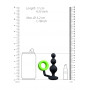 Phallic Ring with Plug Beads Butt Plug with Cock Ring - GitD - Neon Green/Black