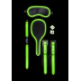 Set sadomaso Bondage Kit 1 - Glow in the Dark - Neon Green/Black
