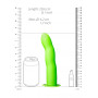 fallo indossabile CURVED HOLLOW STRAP-ON - 8'' / 20 CM - GLOW IN THE DARK
