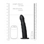 Wearable Phallus Twisted Hollow Strap-on - 8'' / 20 cm - Black