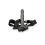 fallo indossabile Twisted Hollow Strap-on - 8'' / 20 cm - Gun Metal