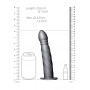 wearable phallus Twisted Hollow Strap-on - 8'' / 20 cm - Gun Metal