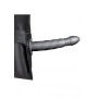 fallo indossabile Twisted Hollow Strap-on - 8'' / 20 cm - Gun Metal