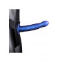 fallo indossabile Twisted Hollow Strap-on - 8'' / 20 cm - Metallic Blue