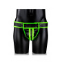 Sospensorio uomo Striped Jock Strap - GitD - Neon Green/Black