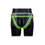 Sospensorio uomo Striped Jock Strap - GitD - Neon Green/Black