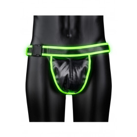 Buckle Jock Strap Suspension - GitD - Neon Green/Black